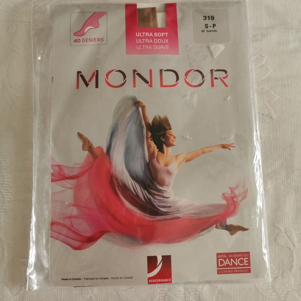 Mondor Dance Tights Suntan Size Small